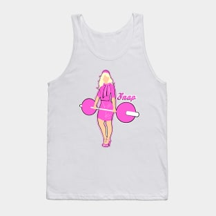 fitness girl, gym girl, barbell girl Tank Top